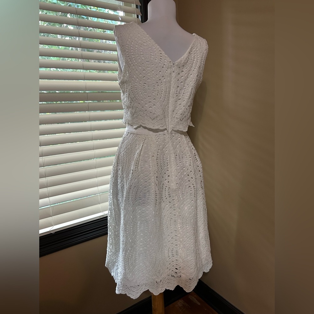 ANTONIO MELANI White Lace Dress - Picture 4 of 9